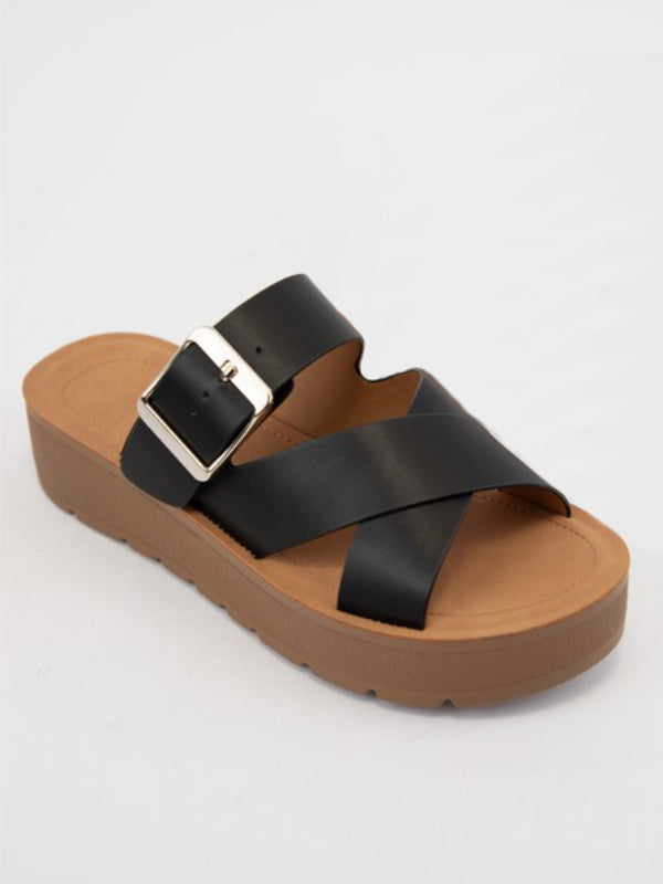 Black Platform Sandal