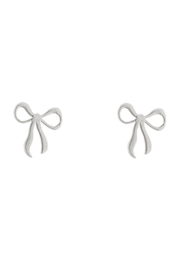 Ribbon Shape Gold Earrings