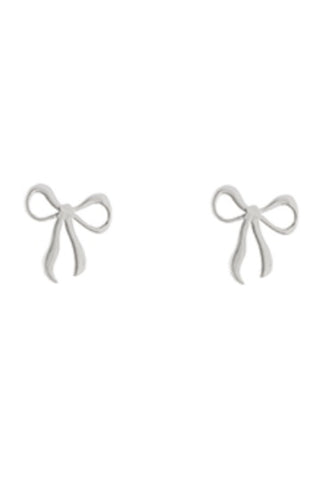 Ribbon Shape Gold Earrings