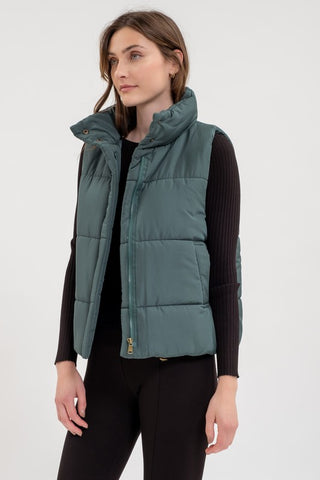 Zip Up Puffer Vest