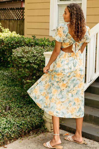 Seaside Garden Midi Dress