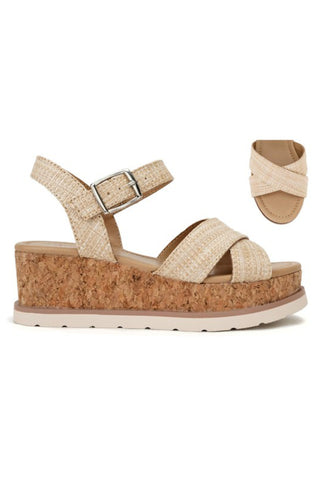 Seville Cork Platform Wedge