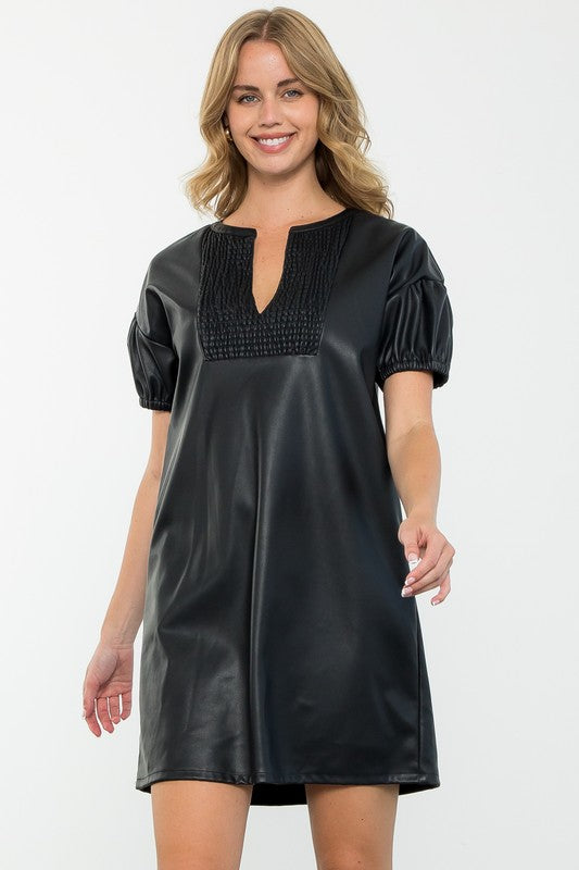 Haisley Leather Dress