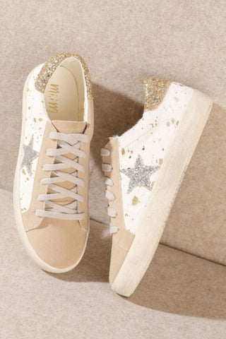 Hair On Hide Glitter Star Sneaker