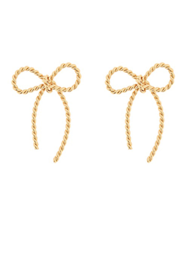 Texture Bow Earrings