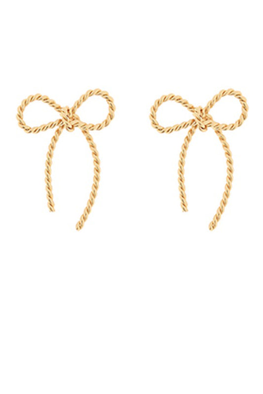 Texture Bow Earrings