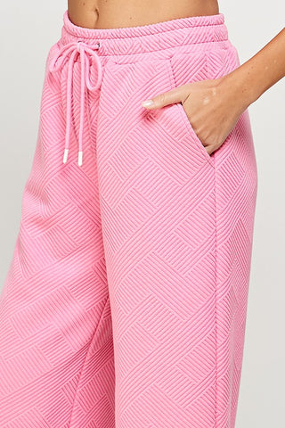 Textured Lounge Wear Pants