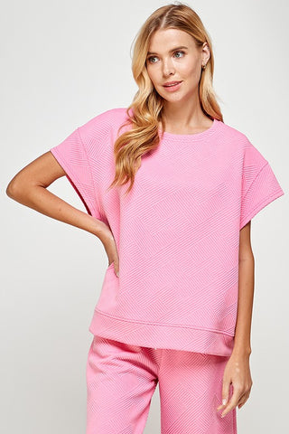 Textured Lounge Wear Top