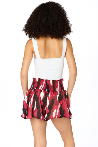 The Abstract Shorts Garnet & Black