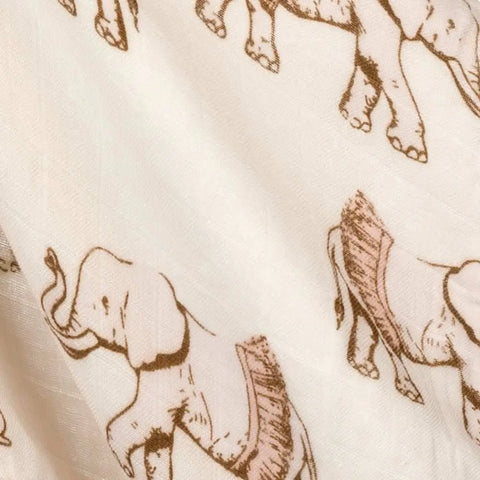 Tutu Elephant Bamboo Muslin Swaddle Blanket