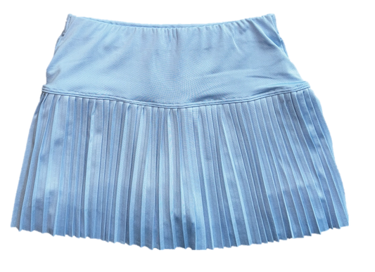 Tween Pleated Skort Chambray Blue