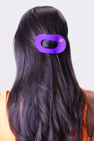 Clemson University Flat Round Hair Clip