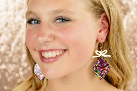 Pink ornament Earrings