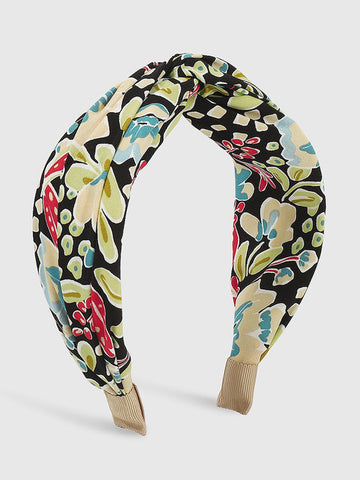 Botanical Print Twist Headband