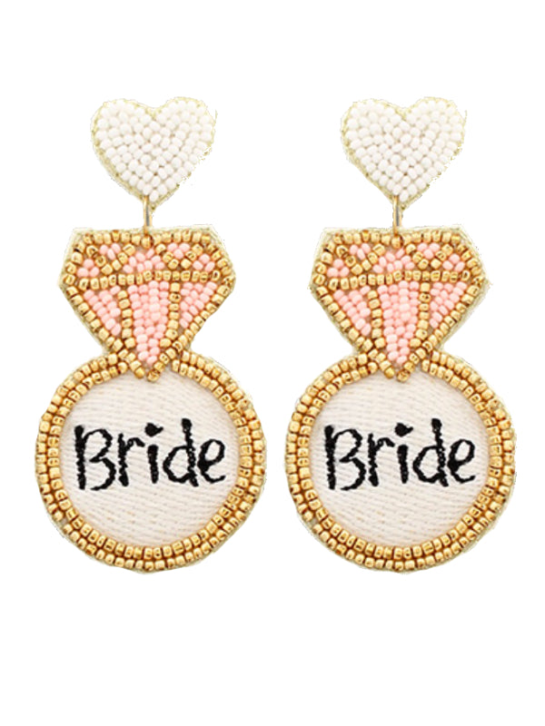 Bride Seed Bead Earrings