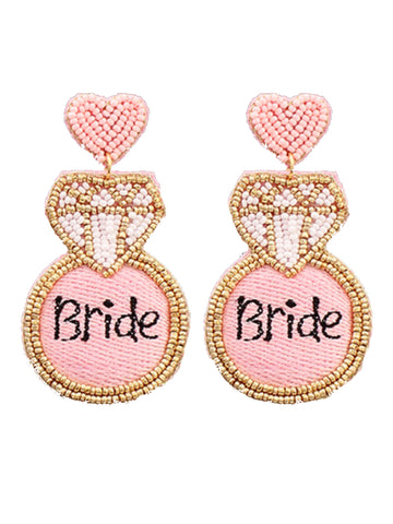 Bride Seed Bead Earrings