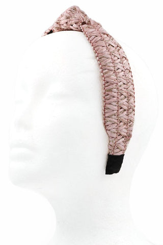 Raffia Gold Fleck Knotted Headband