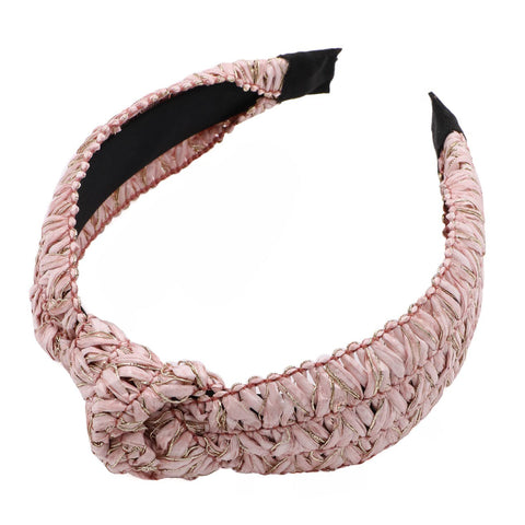 Raffia Gold Fleck Knotted Headband